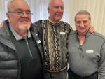 Marshall’s Terry Porter, middle, met with Mike Forrest, left, and Dave Meisner, Cloquet’s backcourt in the classic 1963 title game.