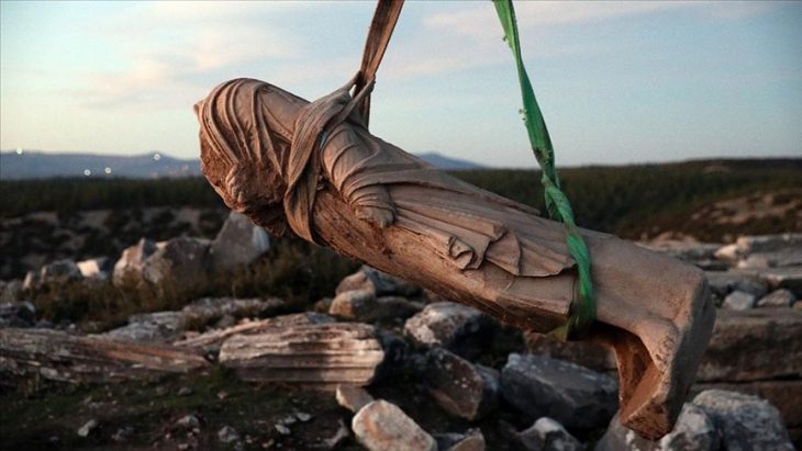 Blaundos ancient city found statues