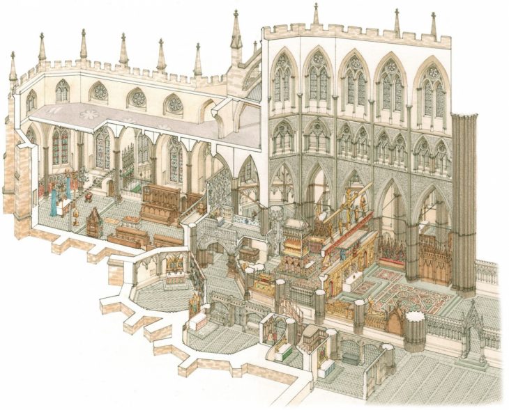 A reconstruction of the chapel. (Stephen Conlin/Payne & Goodall, J. Br. Archeol. Assoc., 2022)