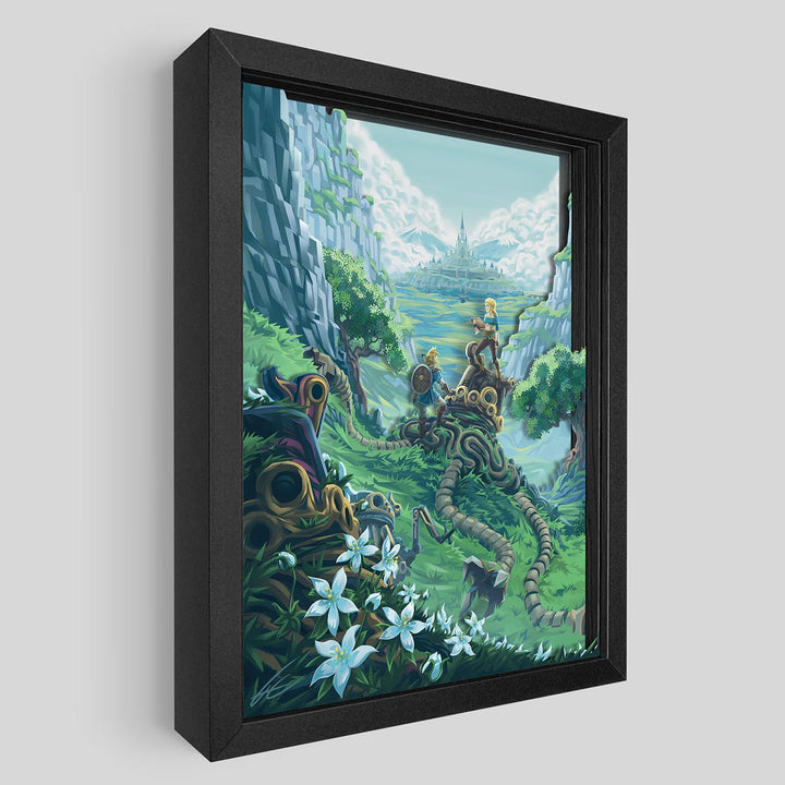 Among the Fallen Shadowbox Art