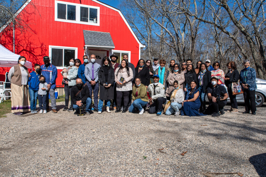 Joy Harjo enjoying an afternoon in the Shinnecock Indian Nation territory before her presentation at Stony Brook University.