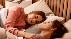 Woman and Man Sleeping on Cocoon Mattress