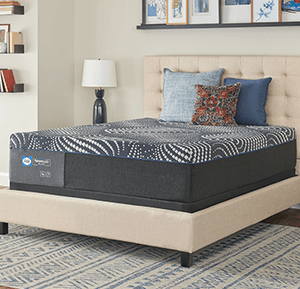 A posturepedic plus mattress in a styled room