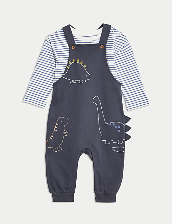 2pc Cotton Rich Dinosaur Outfit (0-3 Yrs)