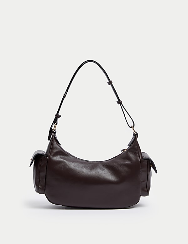 Faux Leather Utility Shoulder Bag - MY