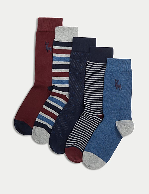 5pk Cool & Fresh™ Assorted Cotton Rich Socks - BN