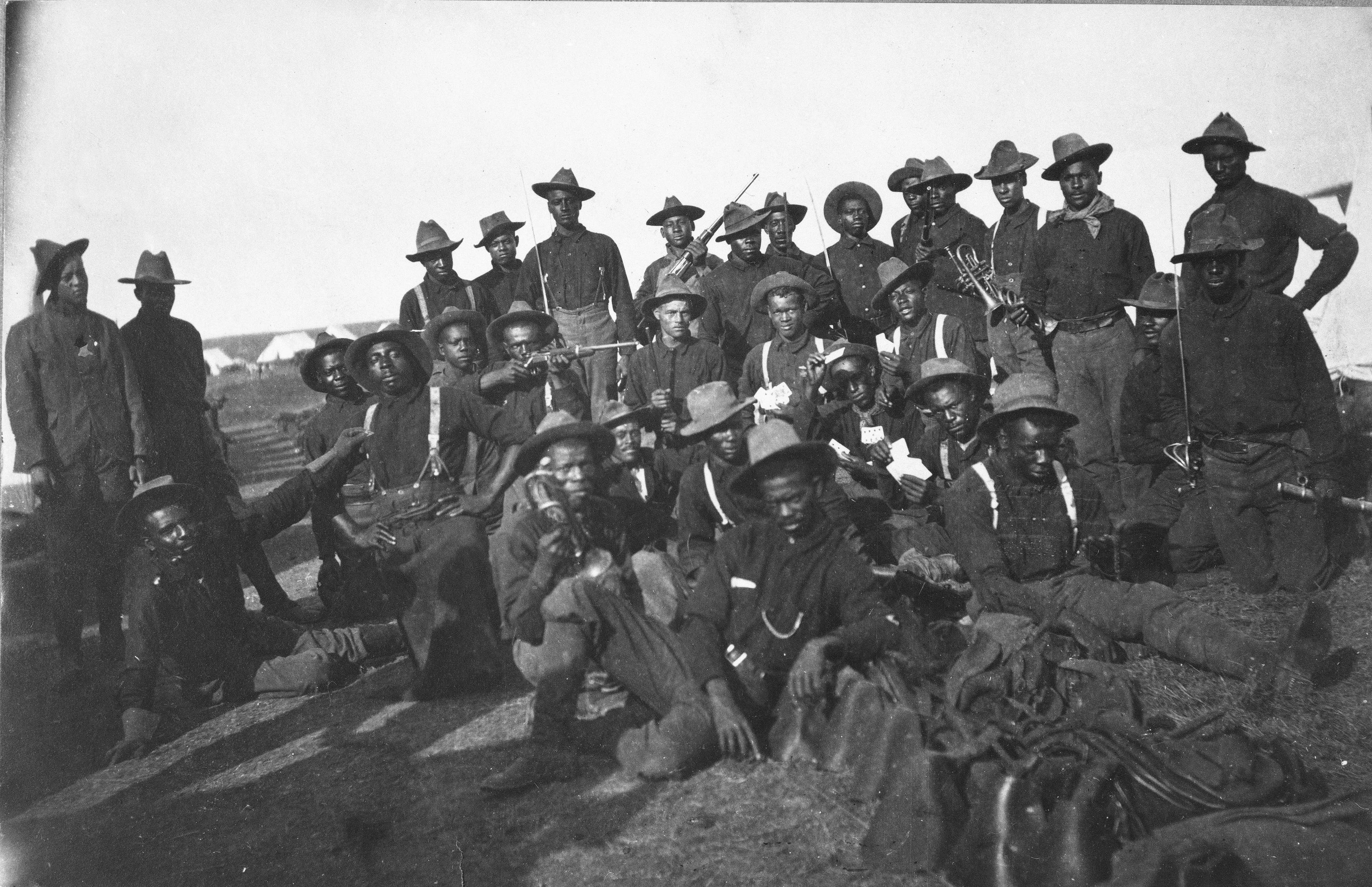 Buffalo Soldiers in 1898 during the Spanish-American war