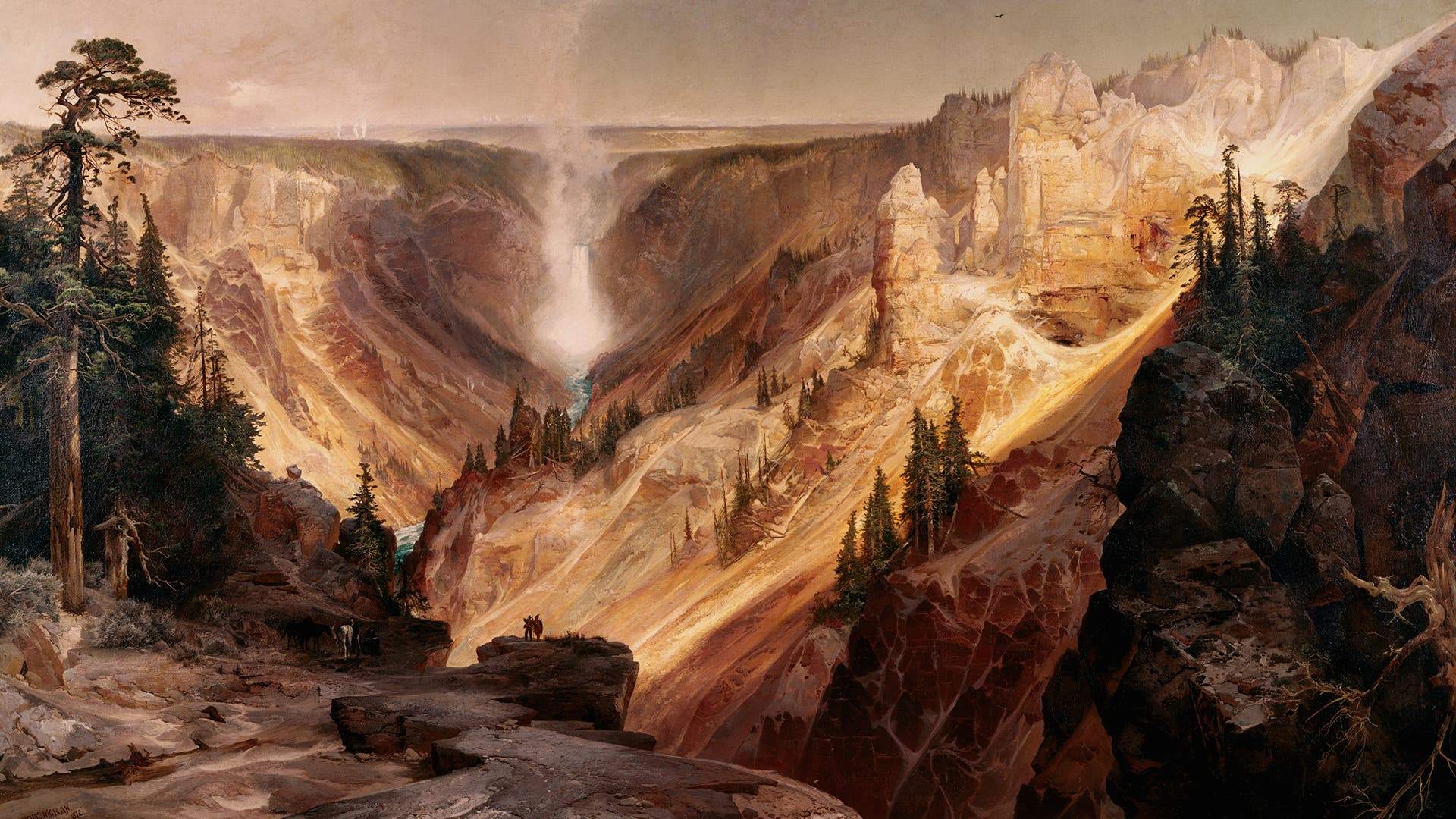 The Grand Canyon of the Yellowstone by Thomas Moran.