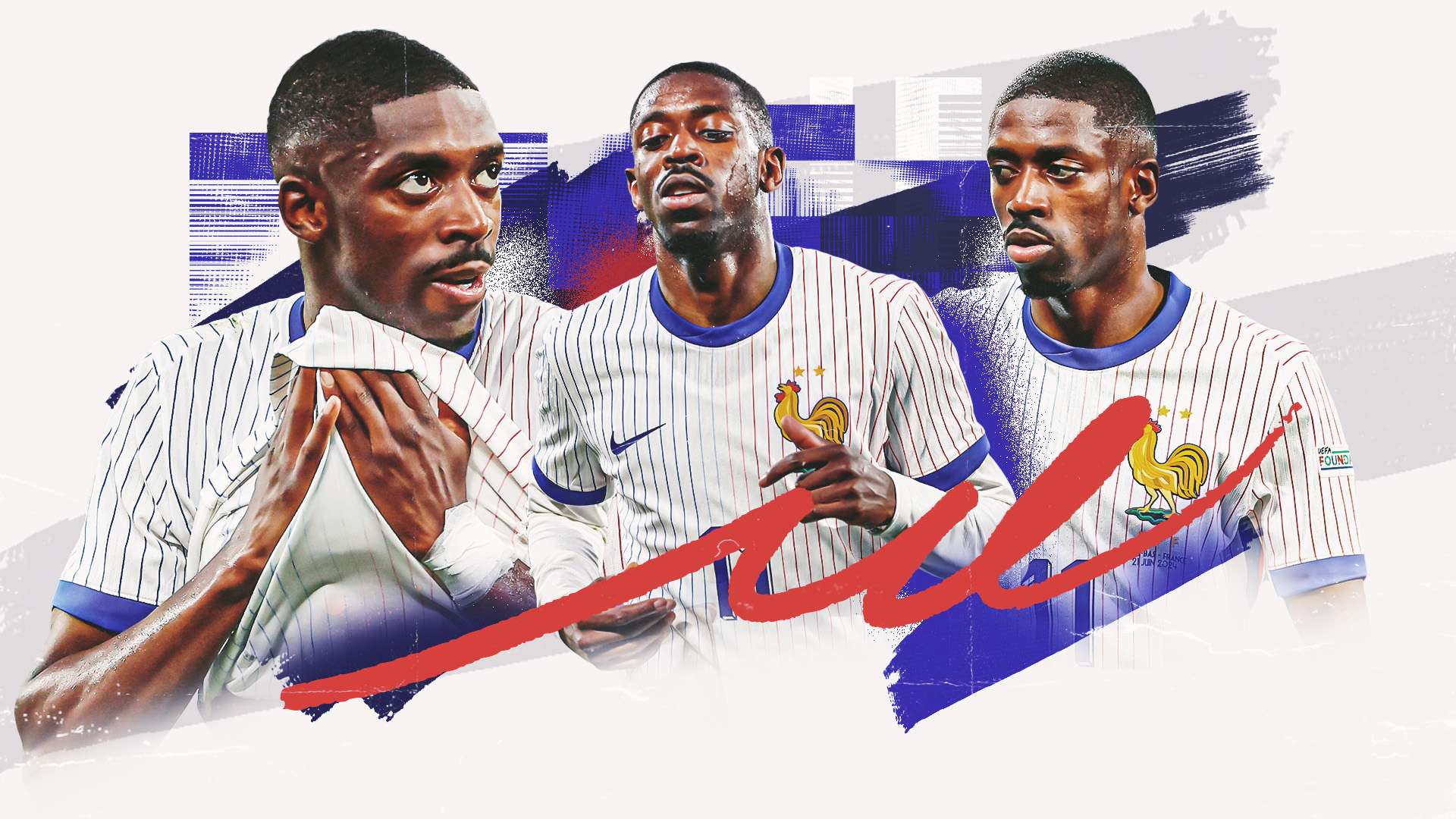 Ousmane Dembele France Euro 2024 GFX 