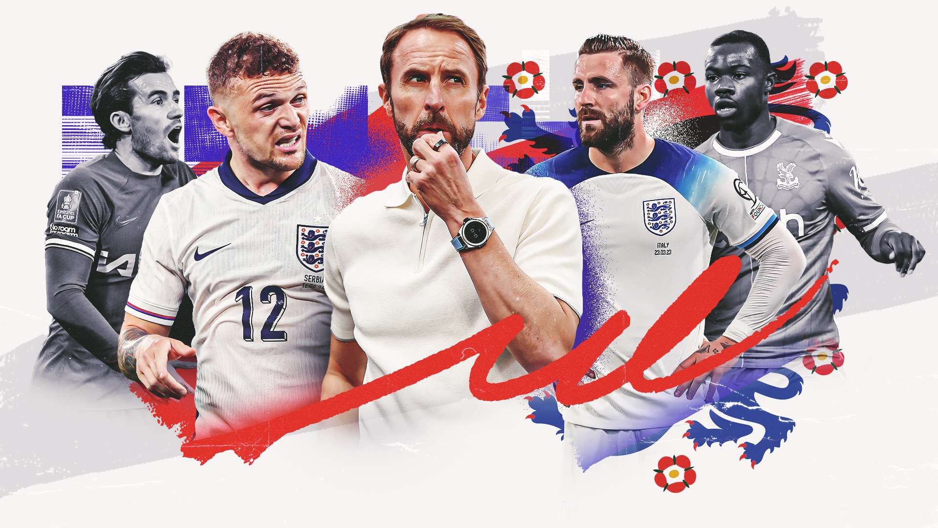 Southgate England left-back gamble GFX