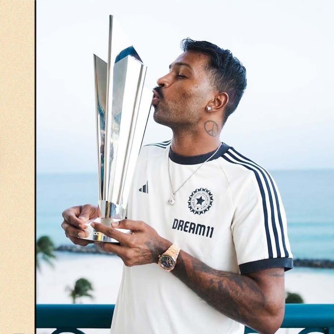 India's Vice-Captain Hardik Pandya wore this ultra-luxury watch while lifting the T20 World Cup trophy. Find out it's cost