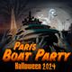 Affiche HALLOWEEN CRAZY BOAT PARTY SUR LA SEINE PENICHE NOTRE DAME ( BATEAU CLUB GÉANT HANTÉ + TERRASSE ) La Péniche Notre-Dame de Paris Paris