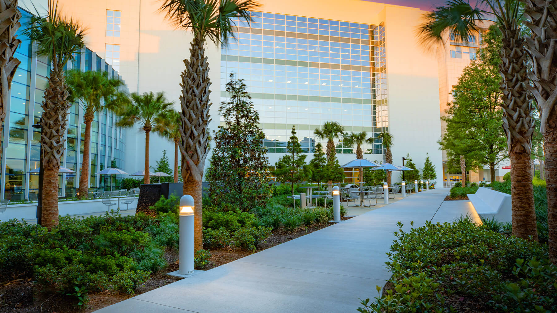 Edificios en la sede de Mayo Clinic en Jacksonville, Florida