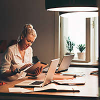 Women at desk with computers