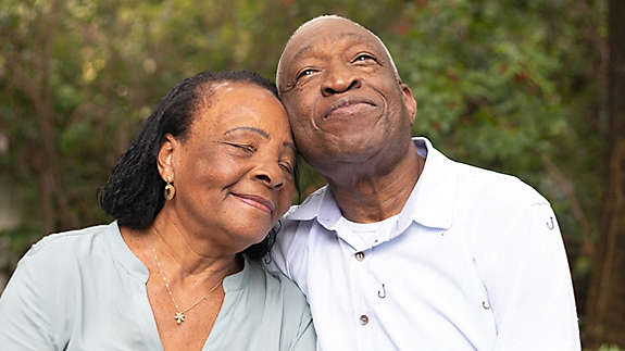 Couple enjoying each others company