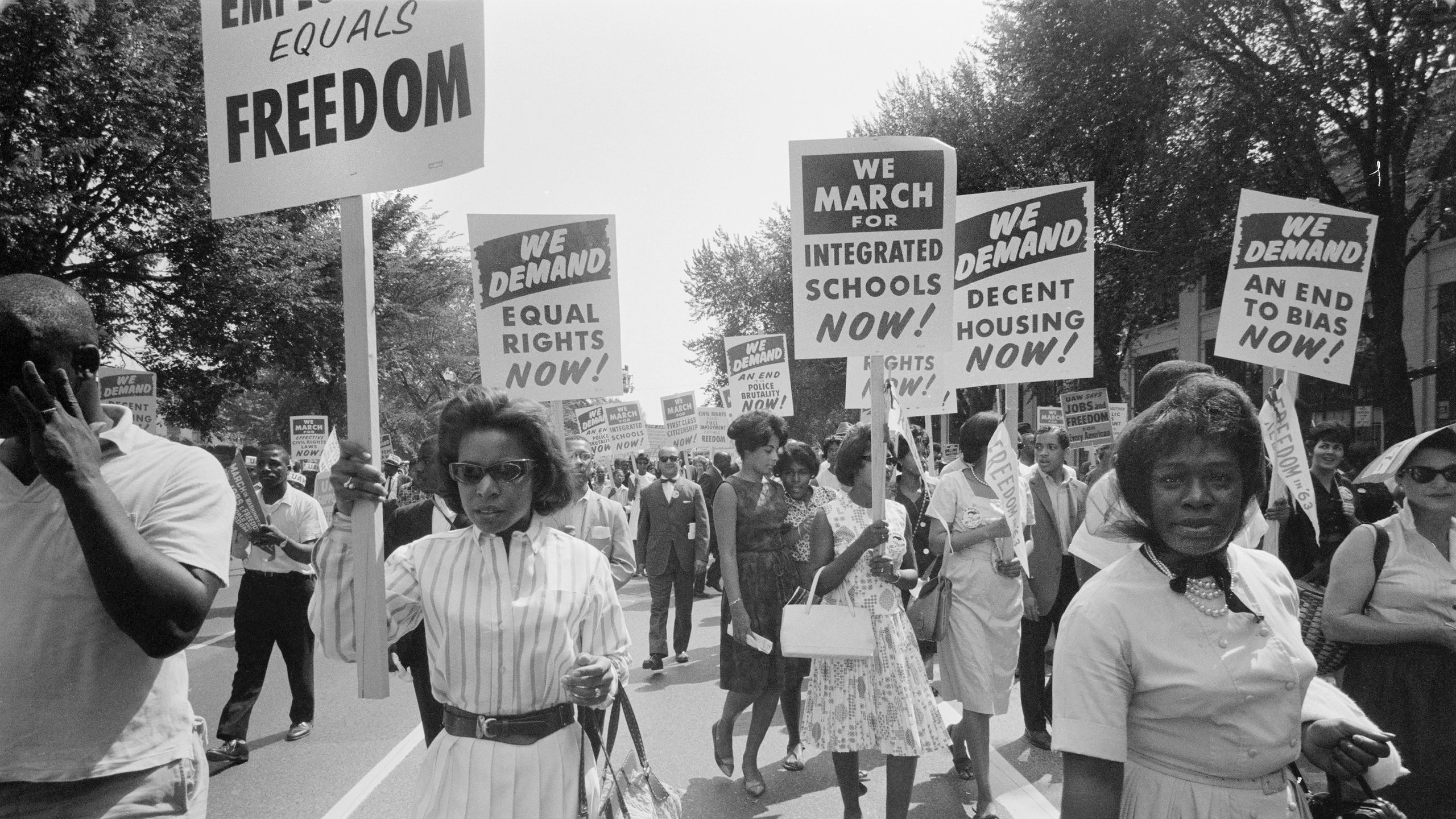 Civil Rights March Washington DC USA