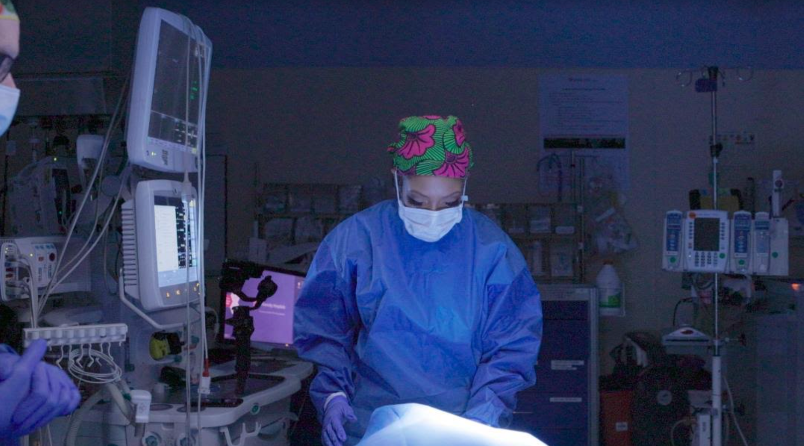 Tamia Potter in the operating room