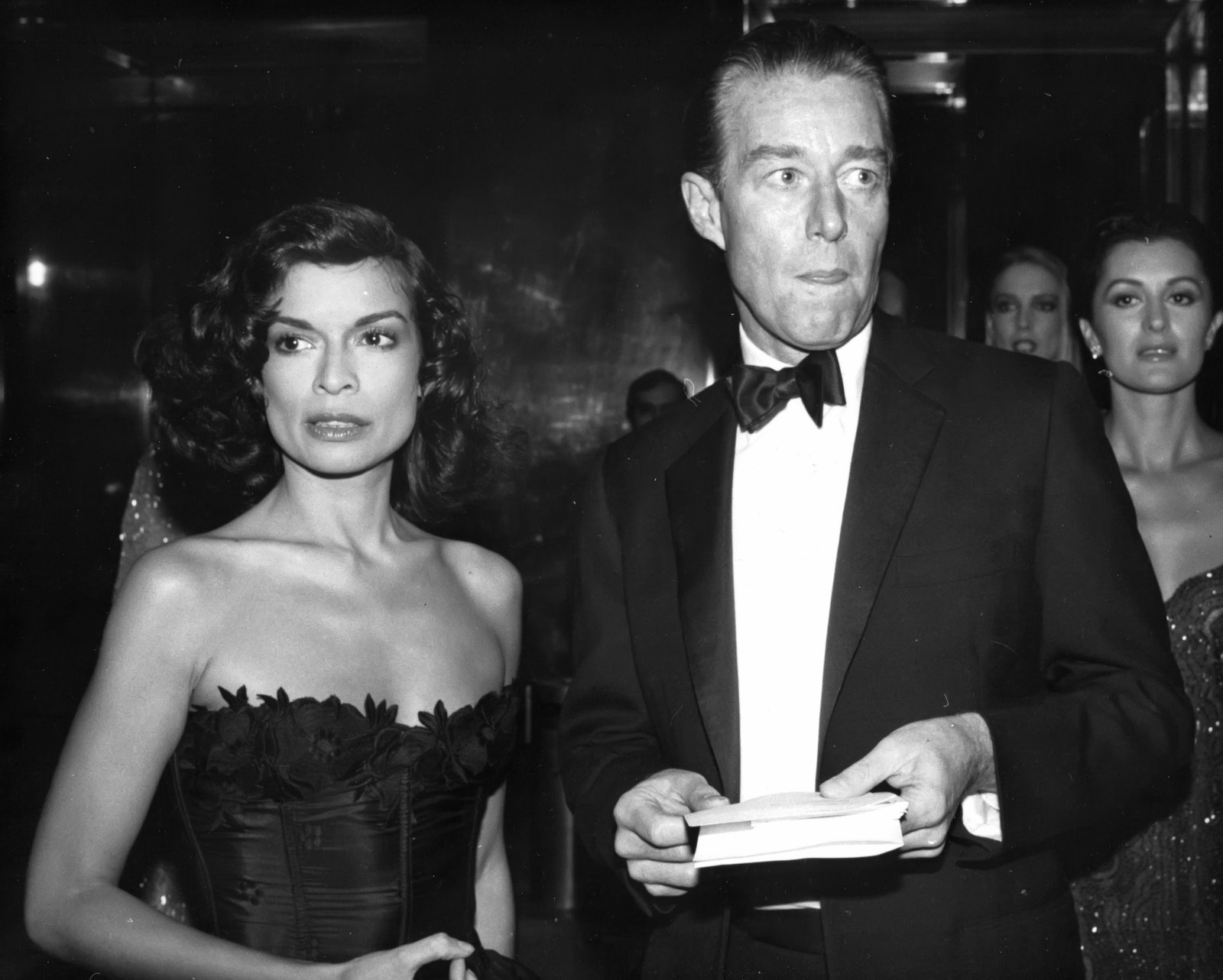 American fashion designer Halston  with Bianca Jagger at the Metropolitan Museum of Art's Costume Institute Gala New...