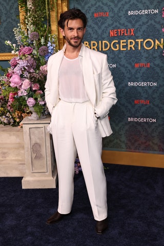 NEW YORK NEW YORK  MAY 13 Jonathan Bailey attends Netflix's Bridgerton Season 3 World Premiere at Alice Tully Hall...