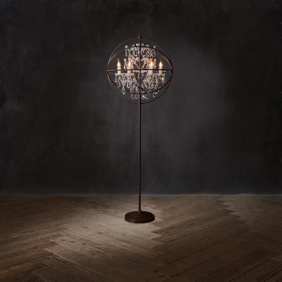 T GYO LF 0001 gyro crystal floor lamp detail 2