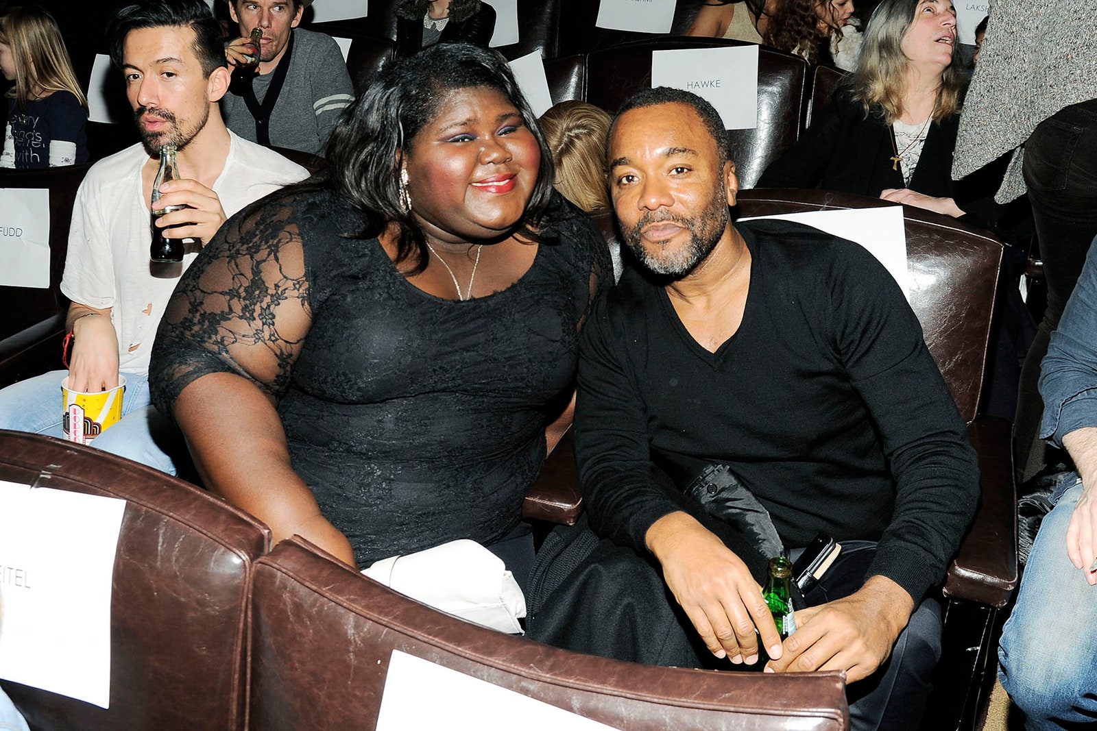 Gabourey Sidibe and Lee Daniels