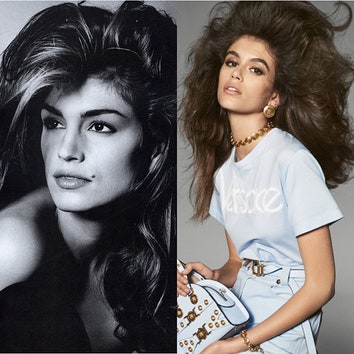 Kaia Gerber Just Pulled a Cindy Crawford in the New Versace Campaign