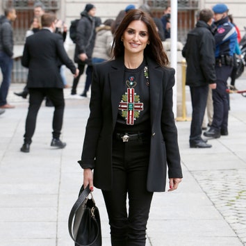 Penélope Cruz Channels Donatella Versace Off-Duty in Madrid