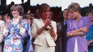 Image may contain Diana Princess of Wales Human Person Clothing Apparel Sleeve Crowd Audience and Evening Dress