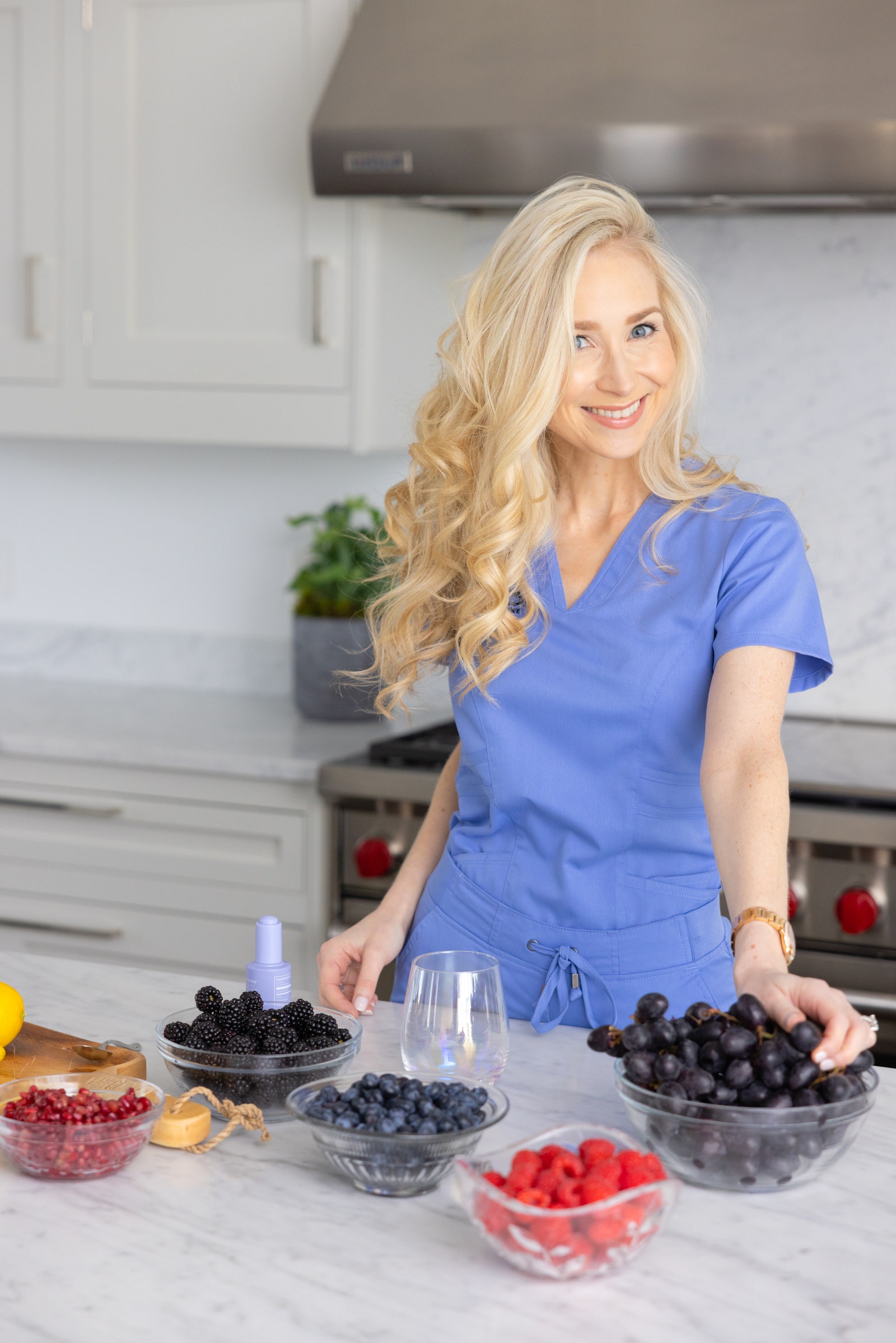 Image may contain Plant Human Person Fruit Food Blueberry and Grapes