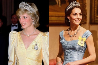 Image may contain Diana Princess of Wales Human Person Evening Dress Fashion Clothing Gown Apparel and Robe