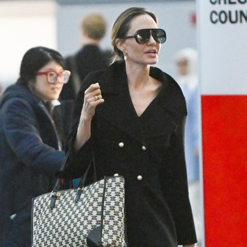 Angelina Jolie’s Airport Style Is Practically Black Tie