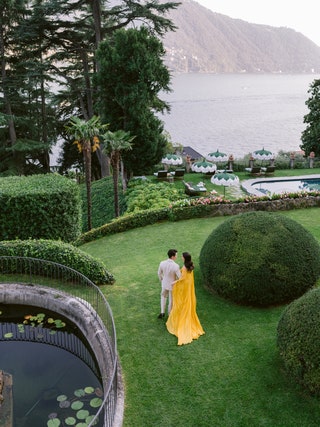 The perfectly manicured gardens of Passalacqua.