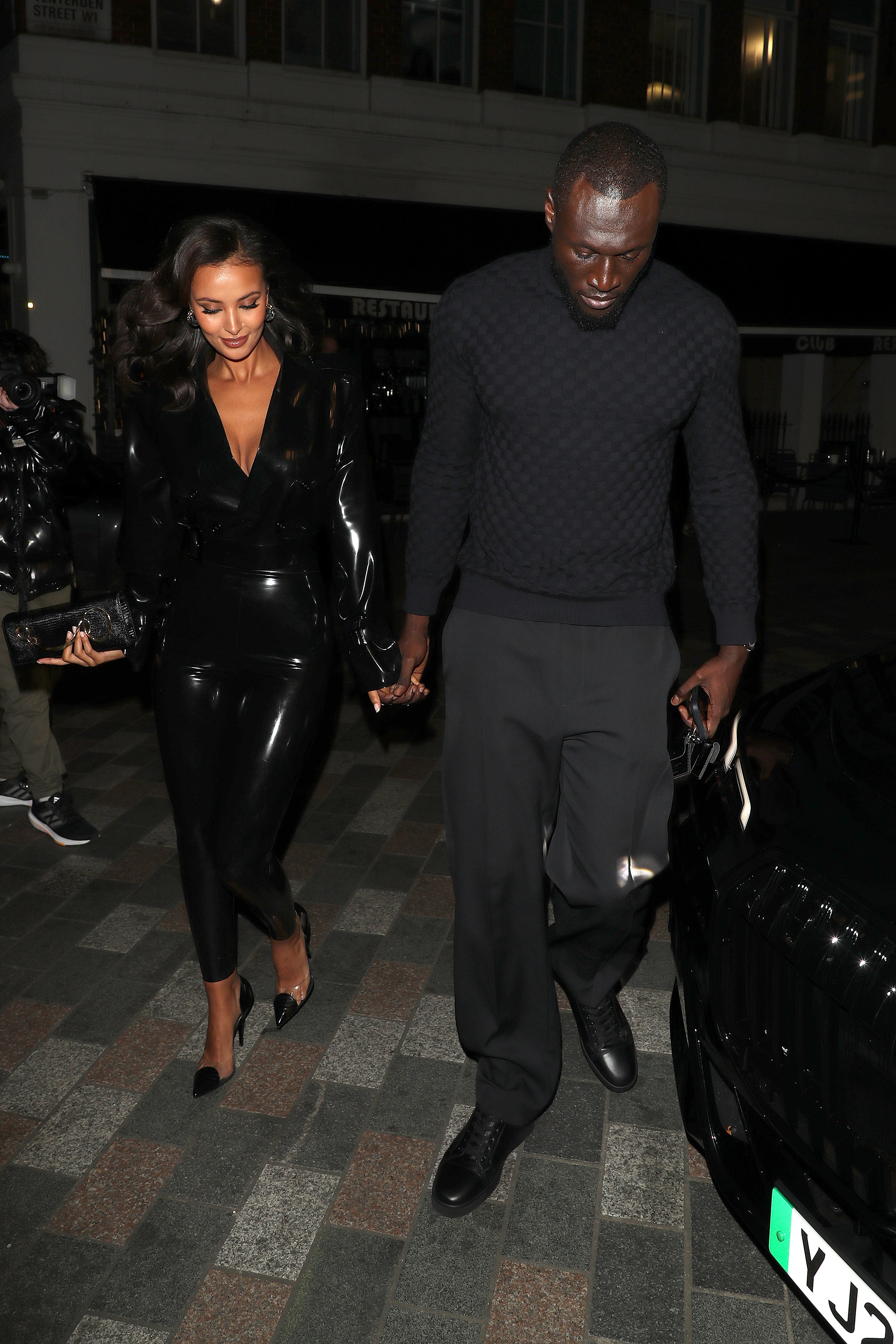 Stormzy and Maya Jama Do Sleek Couples Style at Vogues Forces for Change Party in London