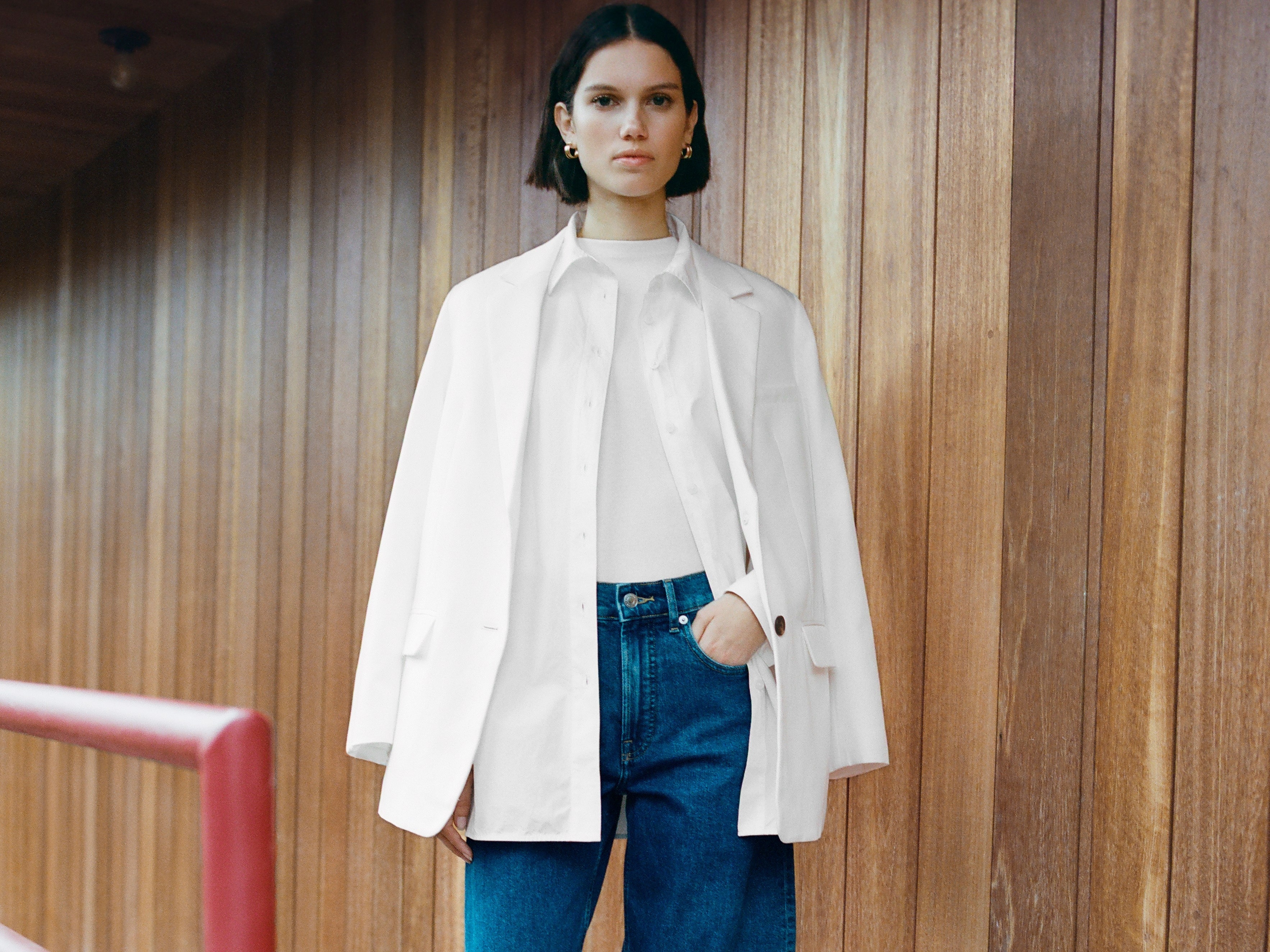 Get Back to Basics With a White Button-Up Shirt