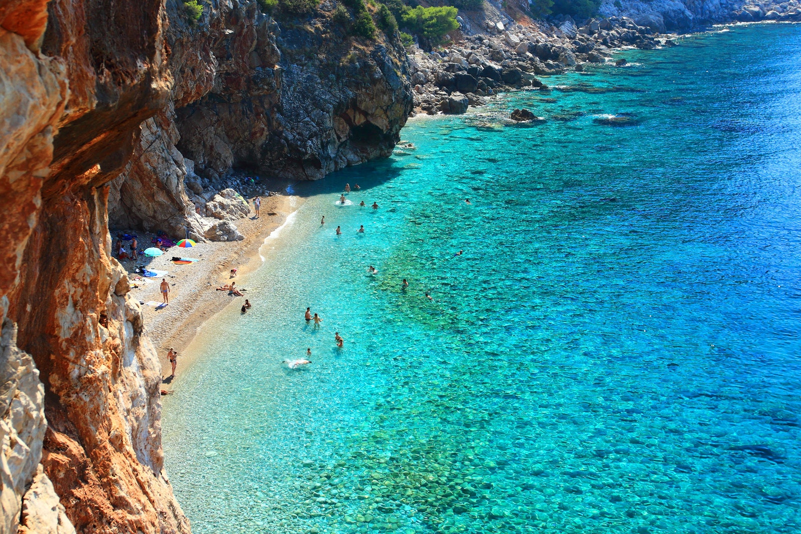 Image may contain Nature Outdoors Sea Water Coast Shoreline Person Beach Aerial View Lagoon and Lake