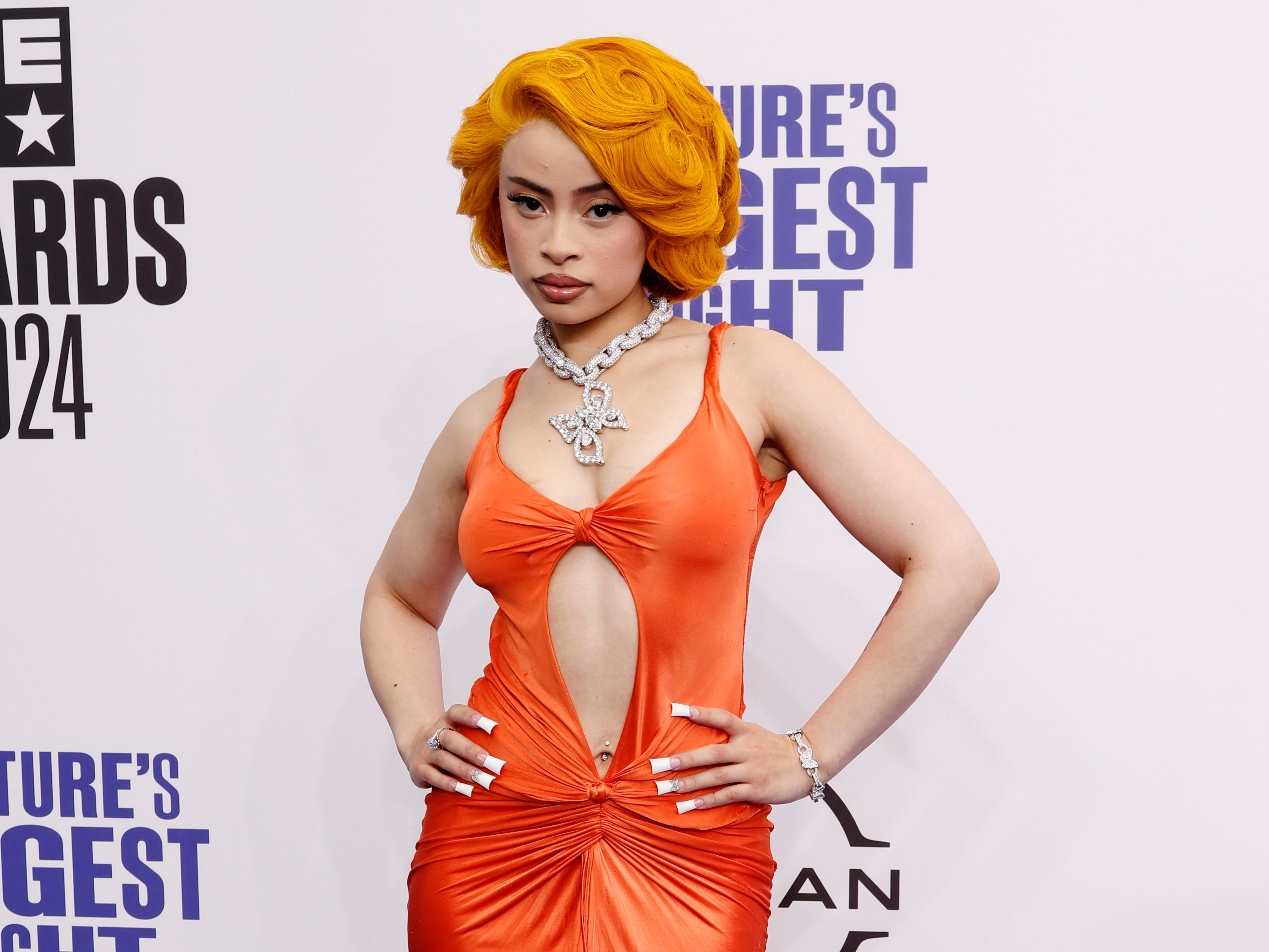 Ice Spice Brings a Vintage Runway Look to the BET Awards