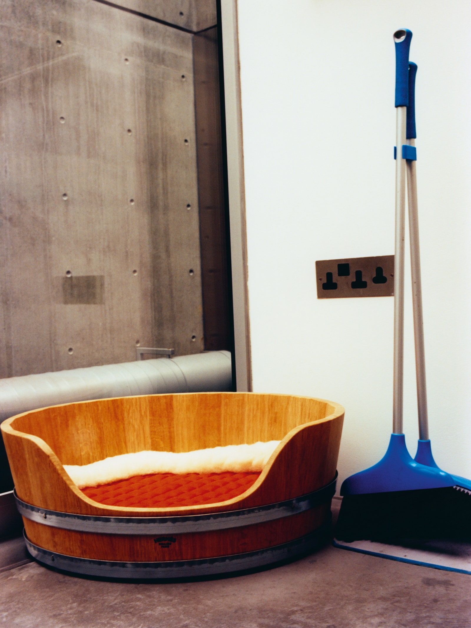 Image may contain Tub Indoors Interior Design Bathing Bathtub Person Device Shovel and Tool