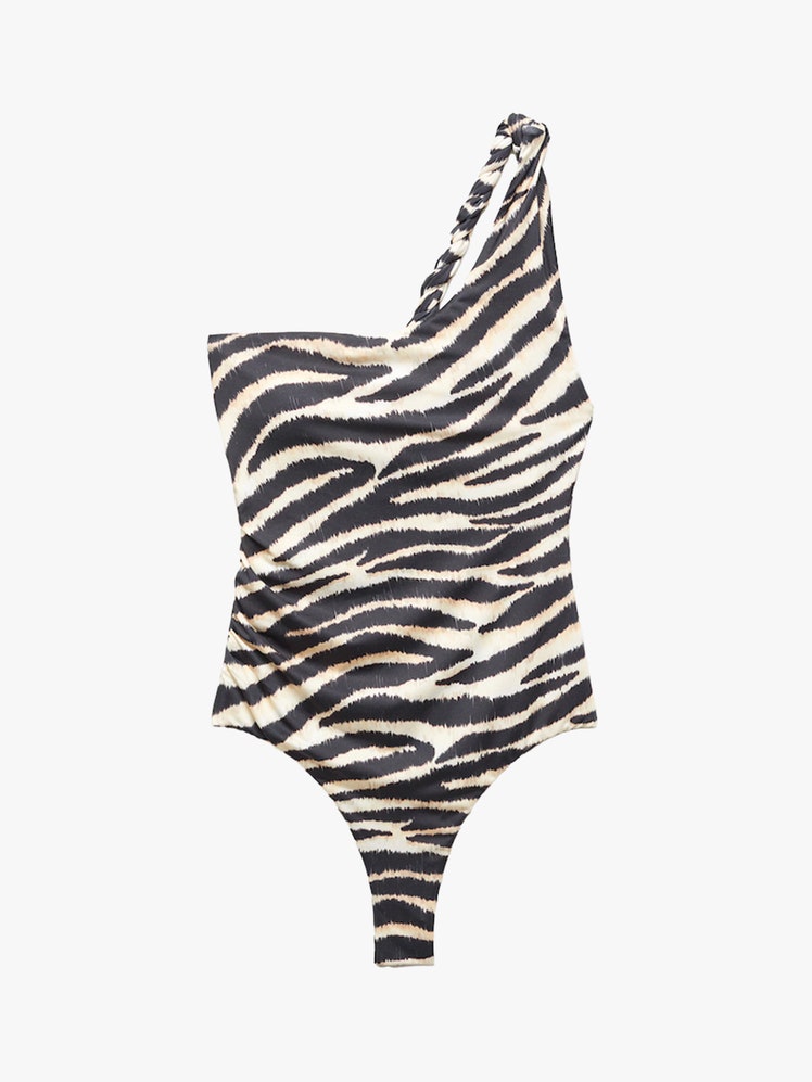 Image may contain Home Decor Rug Clothing Swimwear Animal Mammal Wildlife Zebra Underwear and Lingerie