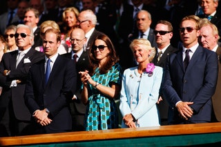 Image may contain Chris Hoy Prince William Duke of Cambridge Rod Laver Kathy Whitworth John Bercow and Jean Gachassin