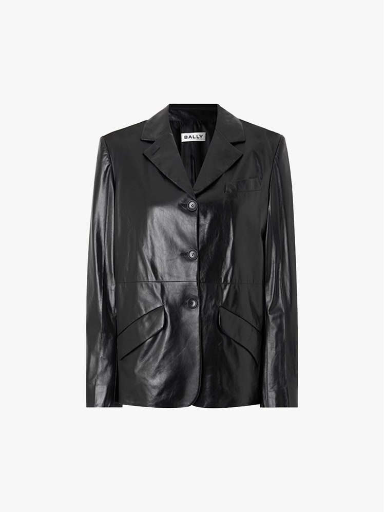 Image may contain Clothing Coat Jacket Blazer and Leather Jacket