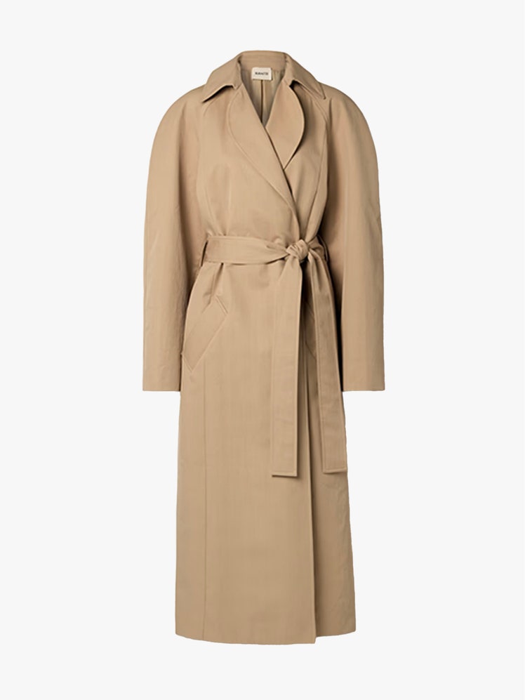 Image may contain Clothing Coat Overcoat and Trench Coat