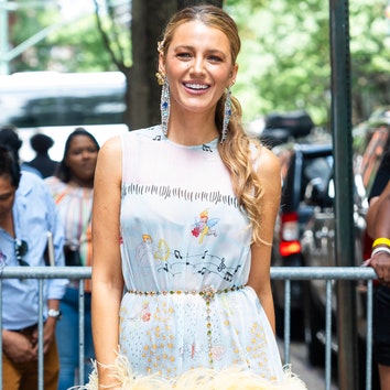 Blake Lively's “Micro-Floral Garden Party” Nails Have a Secret Message