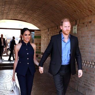 Meghan Markle Smartens Up a Matching Set in Colombia