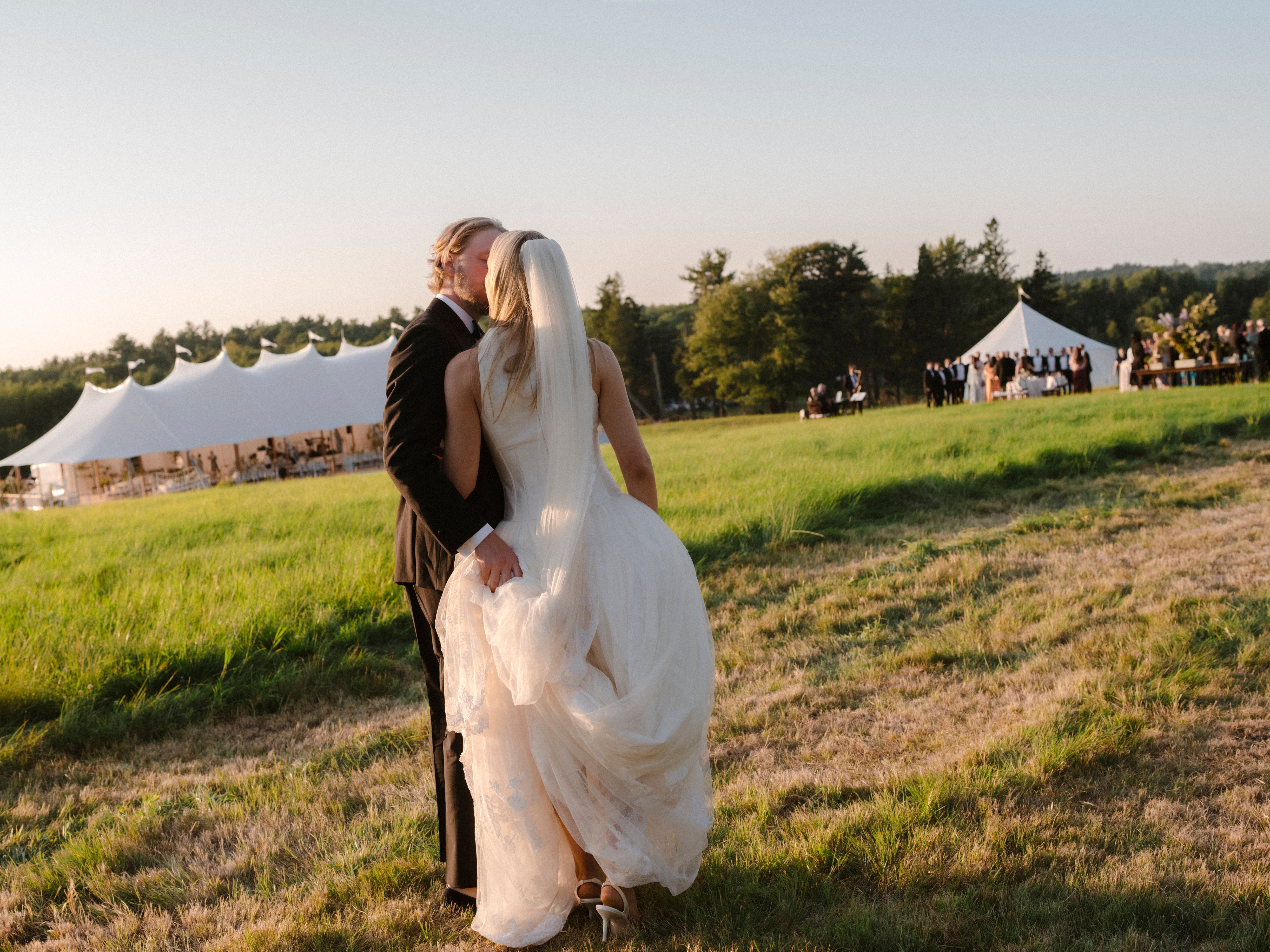 This Vogue Editor Bride Held a Classic New England Summer Wedding on a Rockefeller Farm in Maine