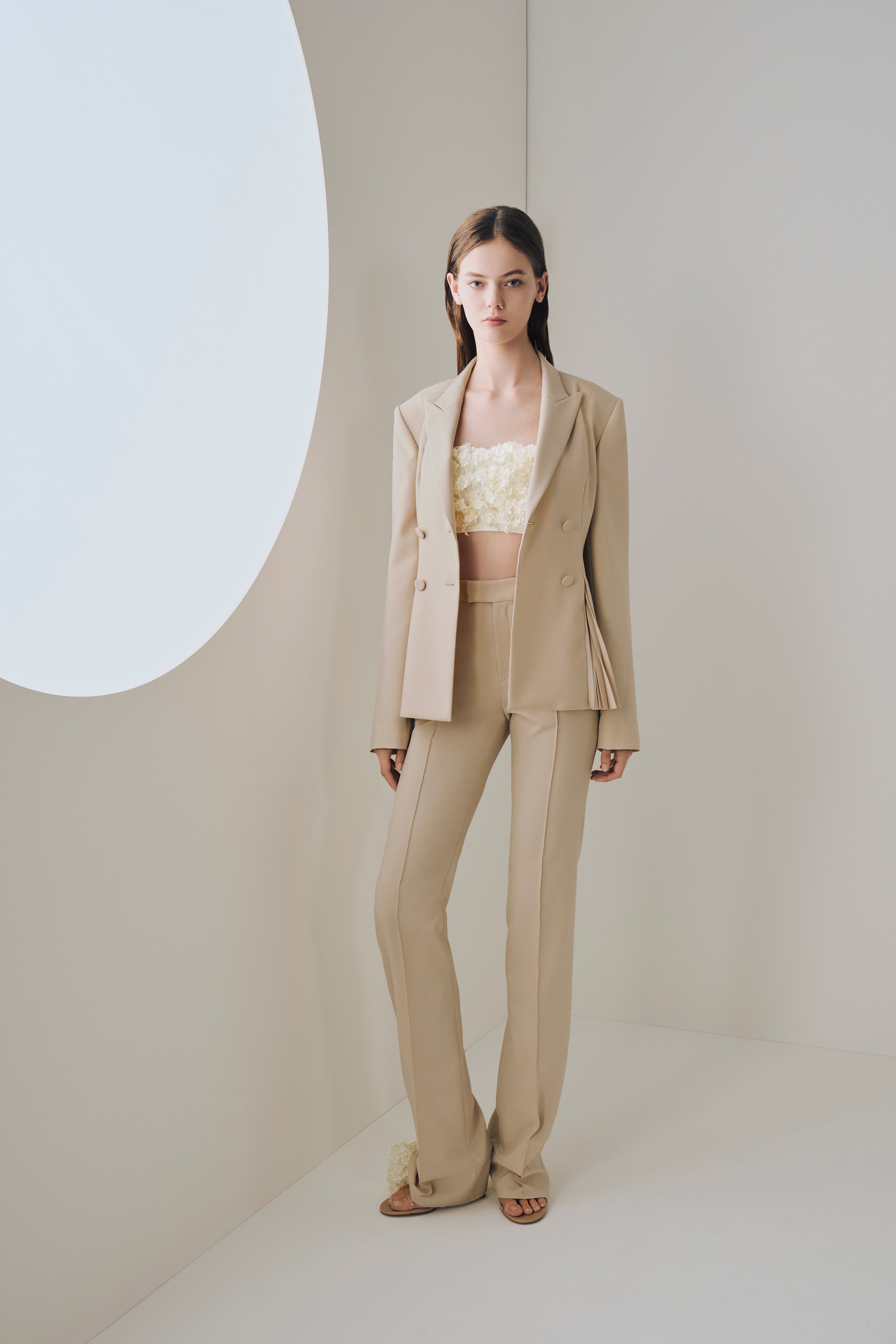 Image may contain Kristine Froseth Clothing Formal Wear Suit Coat Blazer and Jacket