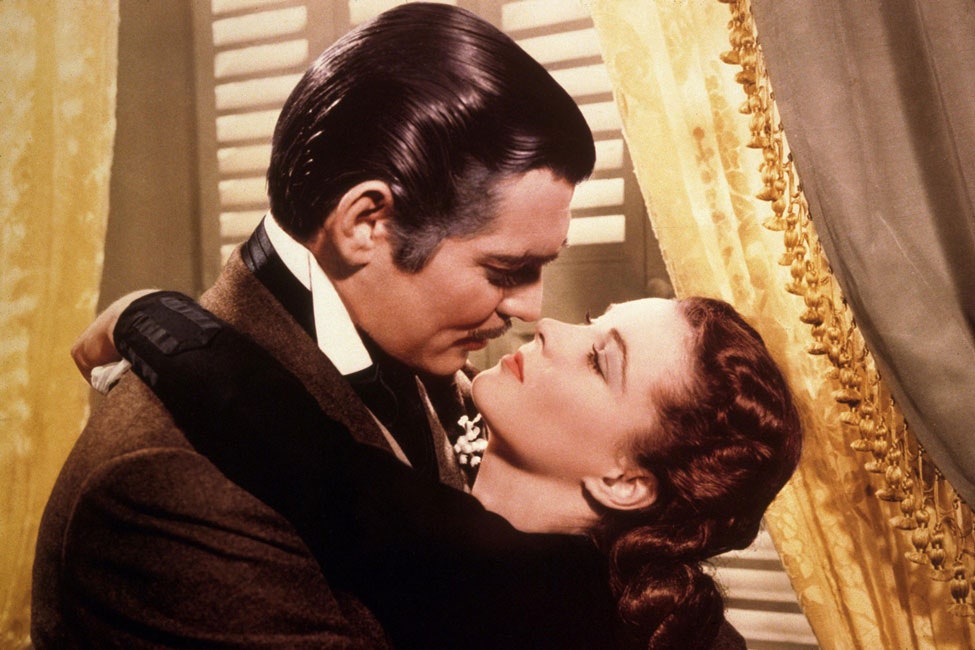 William Clark Gable and Vivien Leigh in Gone With the Wind 1939