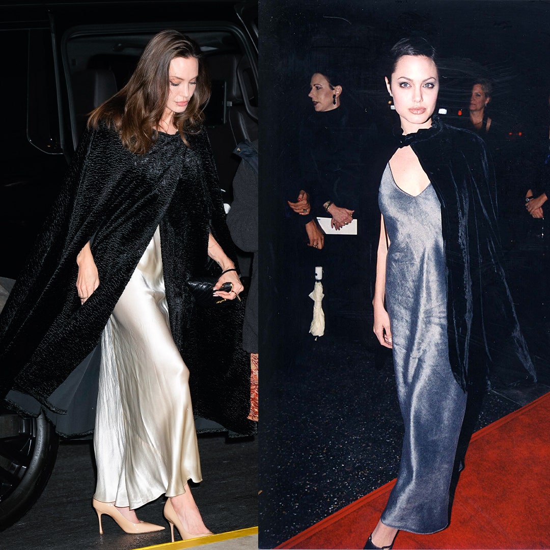 Angelina Jolie's cape is a fashion flashback from 1997