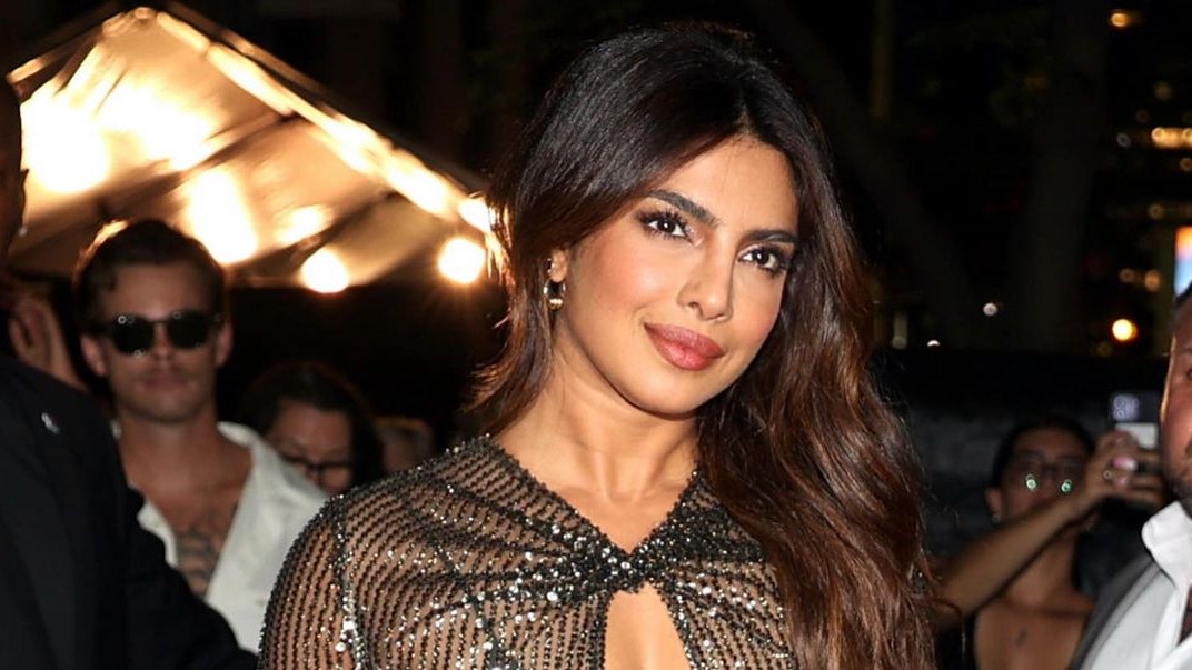 Priyanka Chopra arrived at the Victoria's Secret show in her signature nude glam and long locks