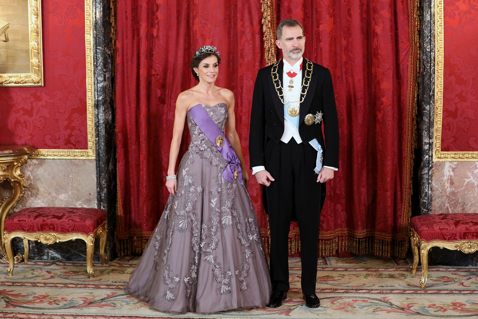 King Felipe and Queen Letizia of Spain who will celebrate their china wedding anniversary in 2024