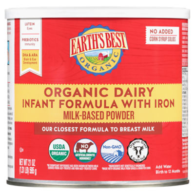 EARTH'S BEST ORGANIC INFANT FORMULA DAIRY